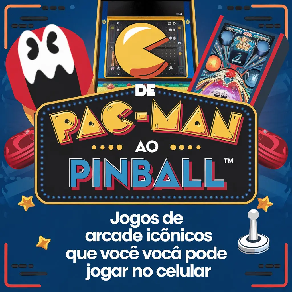 De Pac-Man ao Pinball: Jogos de Arcade Icônicos que Você Pode Jogar no Celular